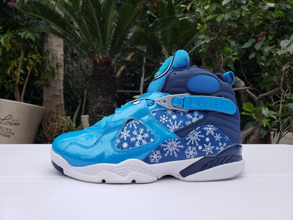 Jordan Air Jordan 8 High-Top Sneakers in Blue