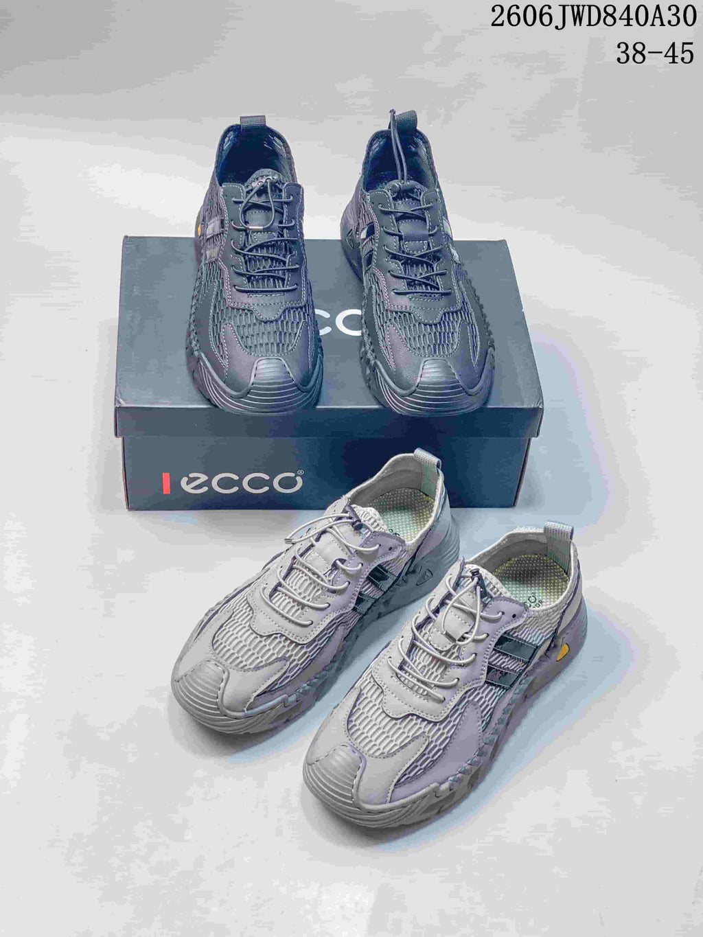 ECCO Baroque Mesh Sneakers, Gray, 2606 JWD840A30