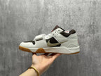Nike Air Jordan 1 Low White Brown Sneakers