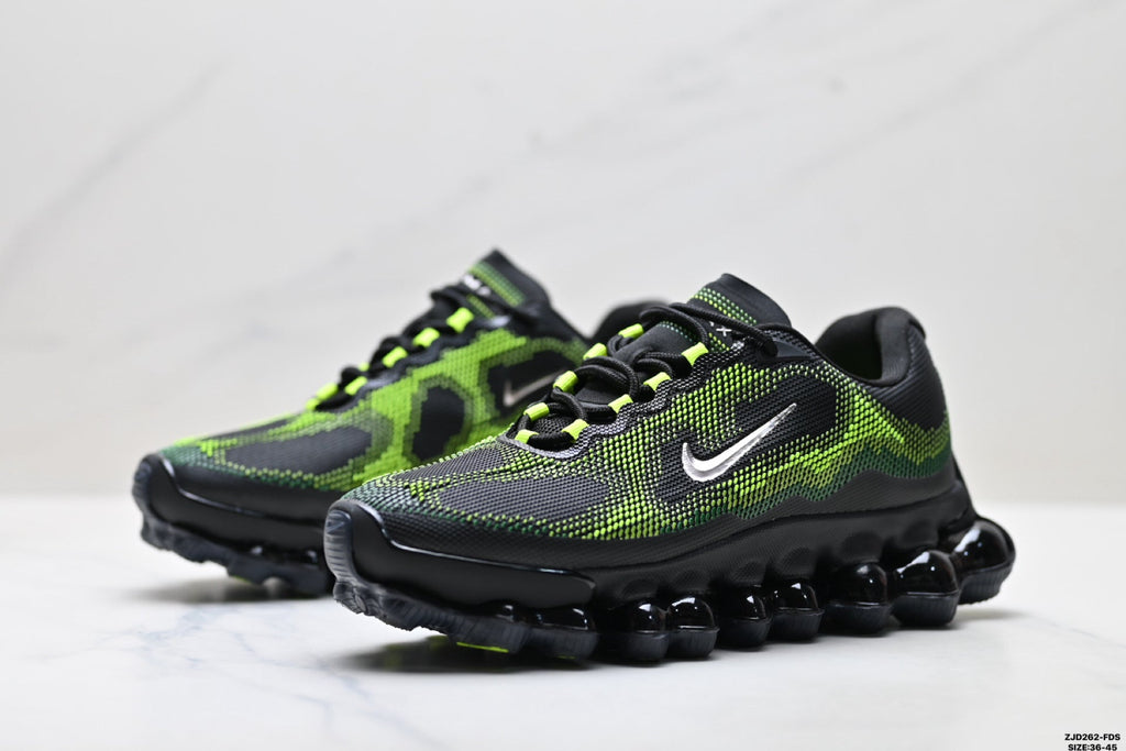 Nike Air Liquid Max Sneakers Black and Volt Green
