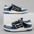 AMIRI Low-Top Sneakers in Navy, White and Black