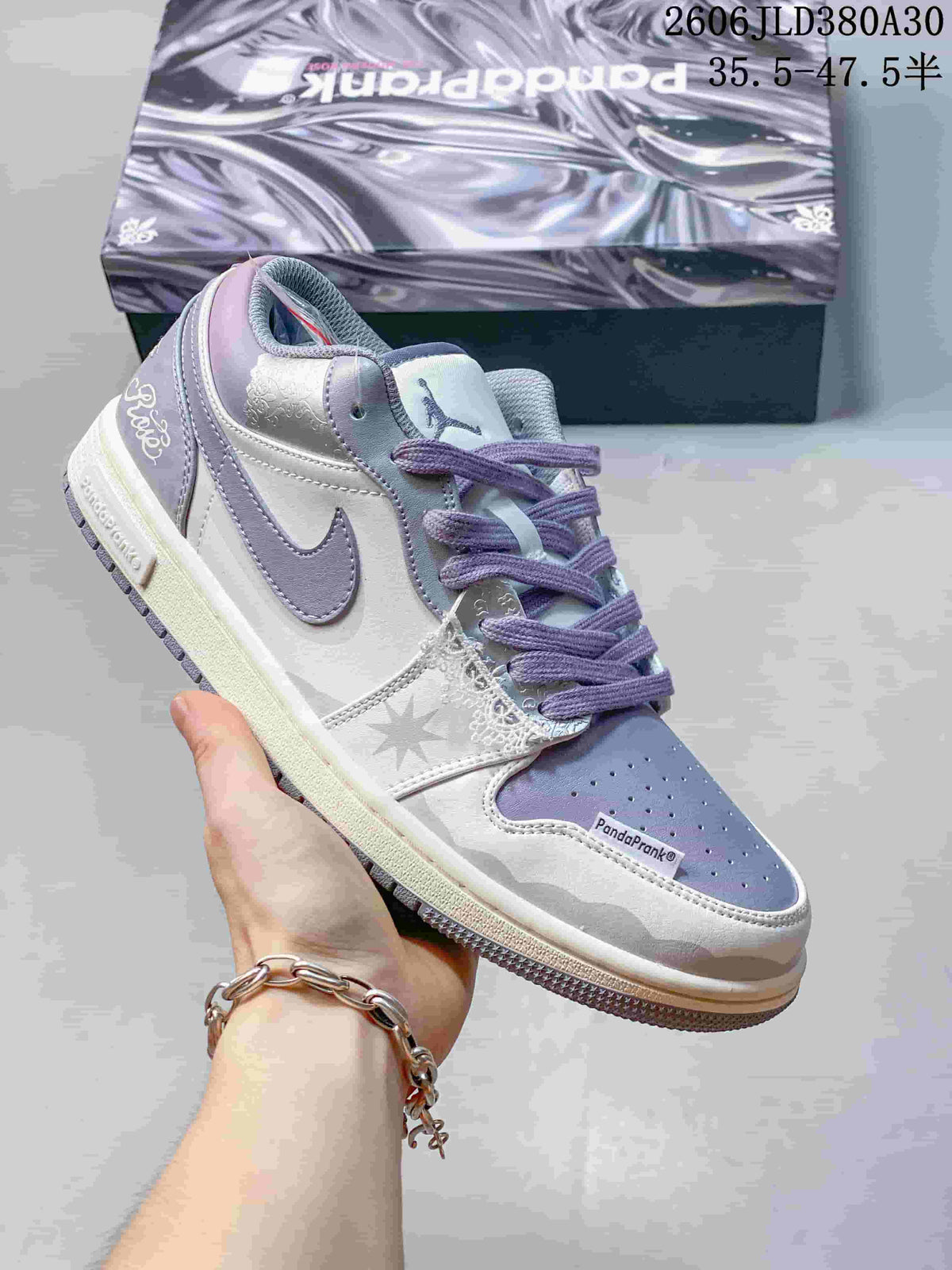 Air Jordan 1 Low Panda Prank Graphic Sneakers