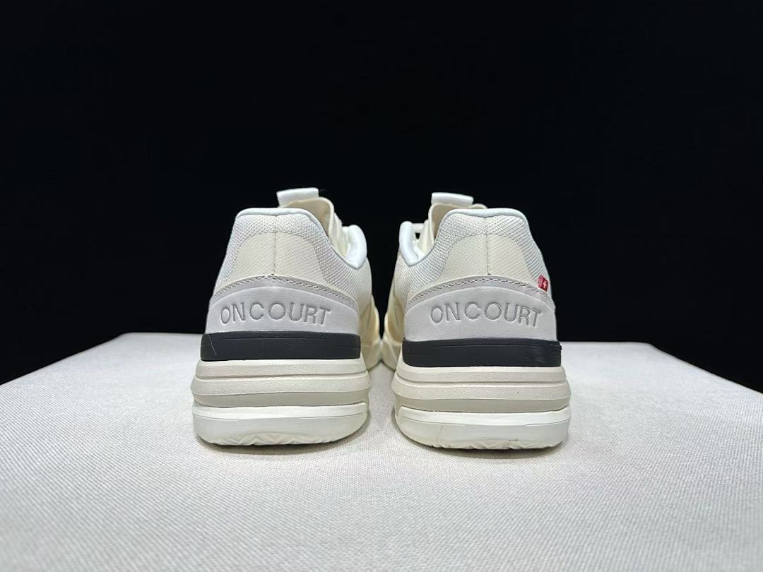 On The Roger Advantage Pro Sneakers in Cream and Black