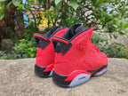 Air Jordan 6 Retro Sneakers in Red, Black and White