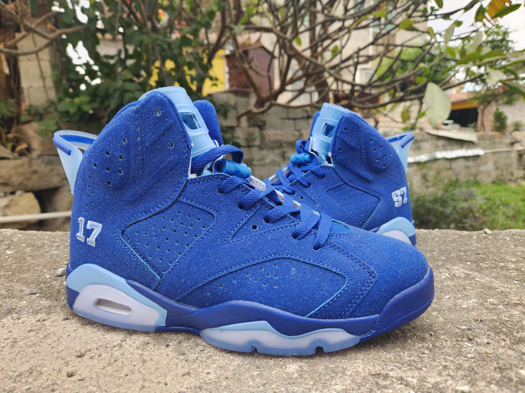 Jordan Air Jordan 6 Blue High-Top Sneakers