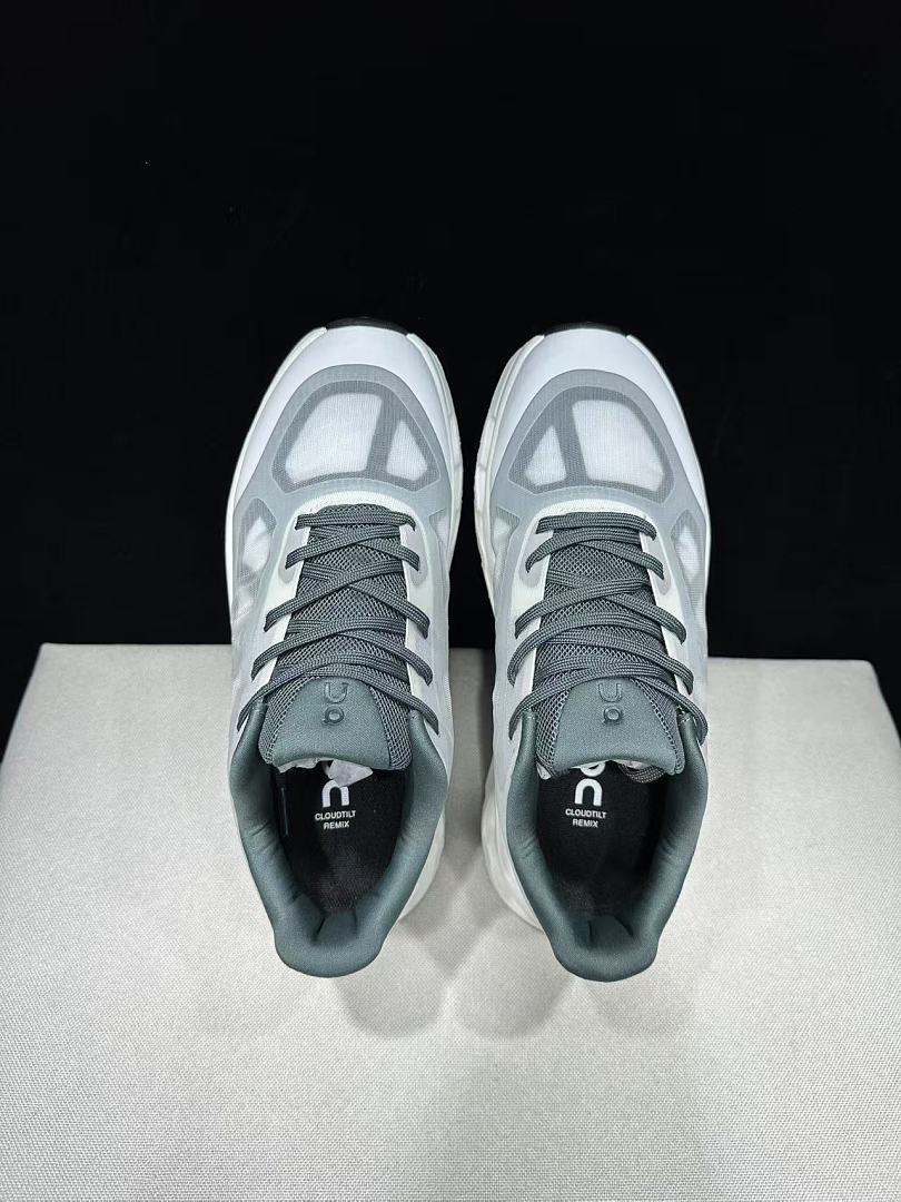 On Cloudtilt Remix Sneakers in White and Green