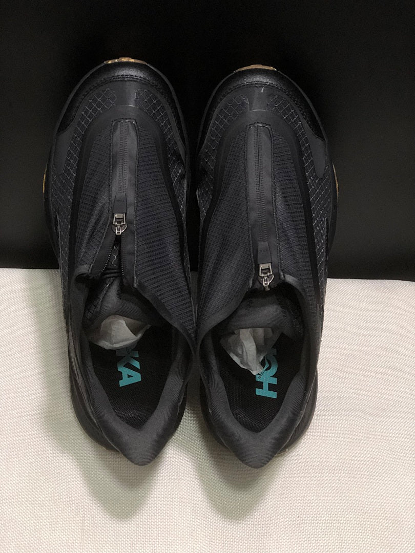 HOKA Project Transport Black Zip-Closure Sneakers