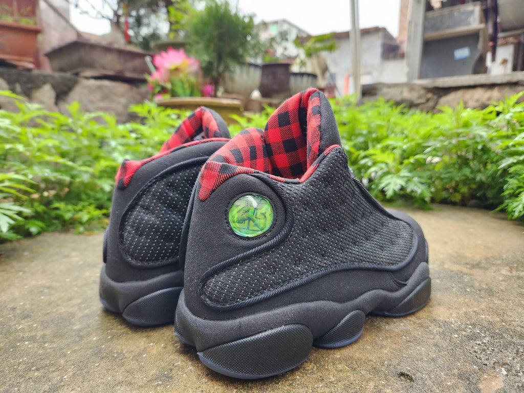Jordan 13 Retro Black and Red Men's Sneakers