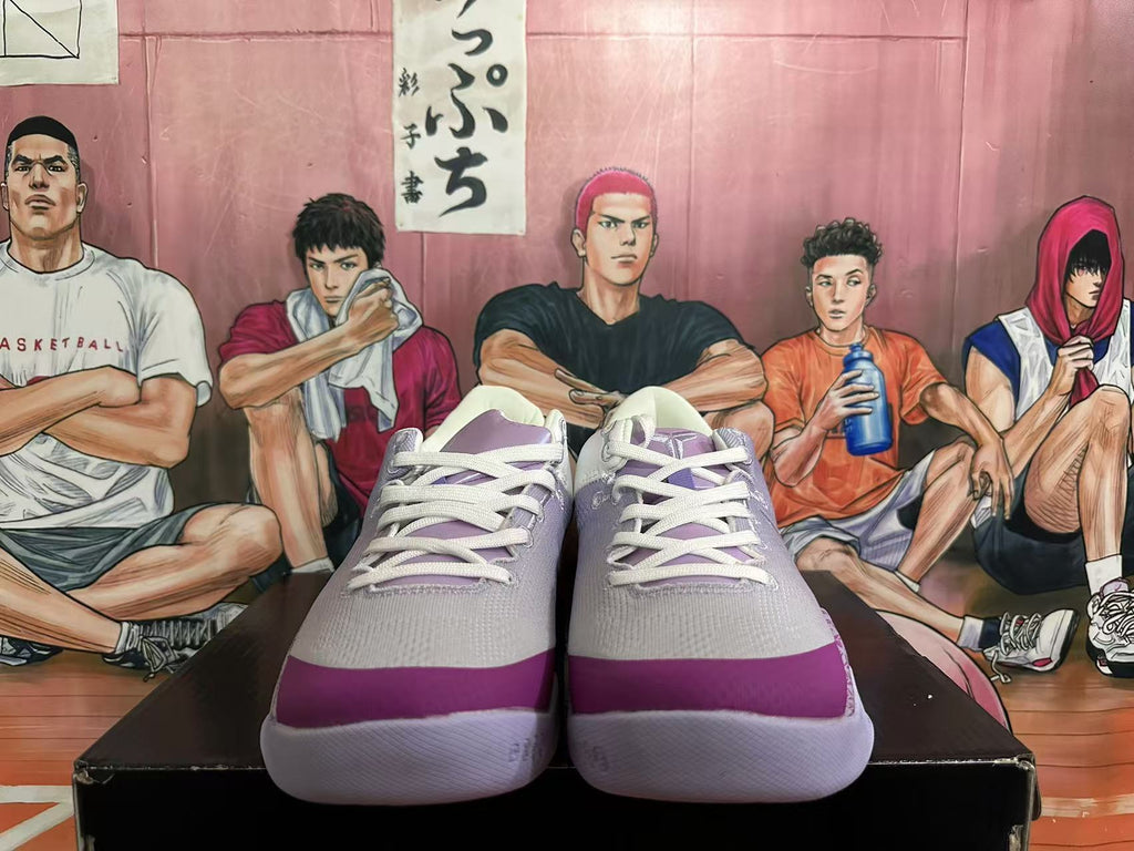 Nike Basketball Shoes White Purple Red