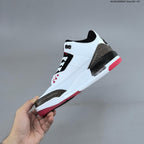Air Jordan 3 OG World's Best Dad White Black Red Sneakers