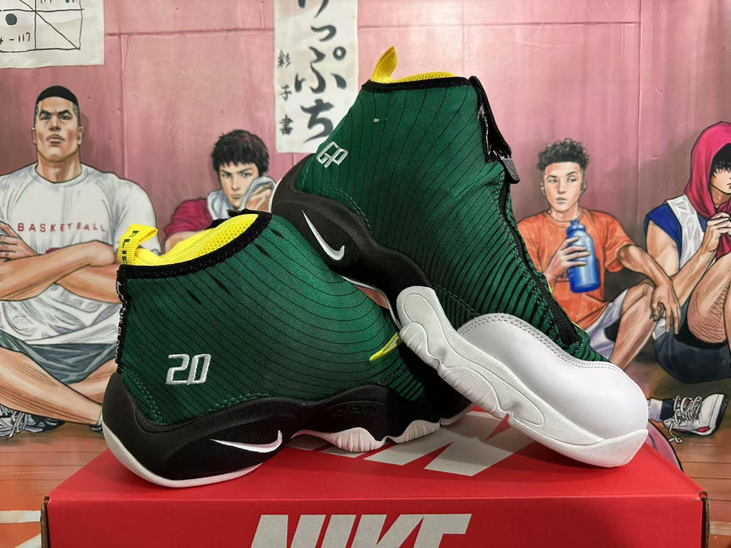 Nike Green Black Yellow Basketball Sneakers