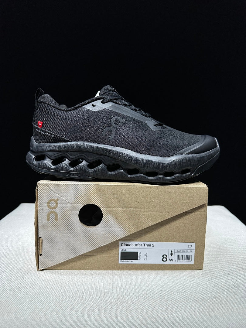 On Cloudsurfer Trail 2 Black Trail Sneakers
