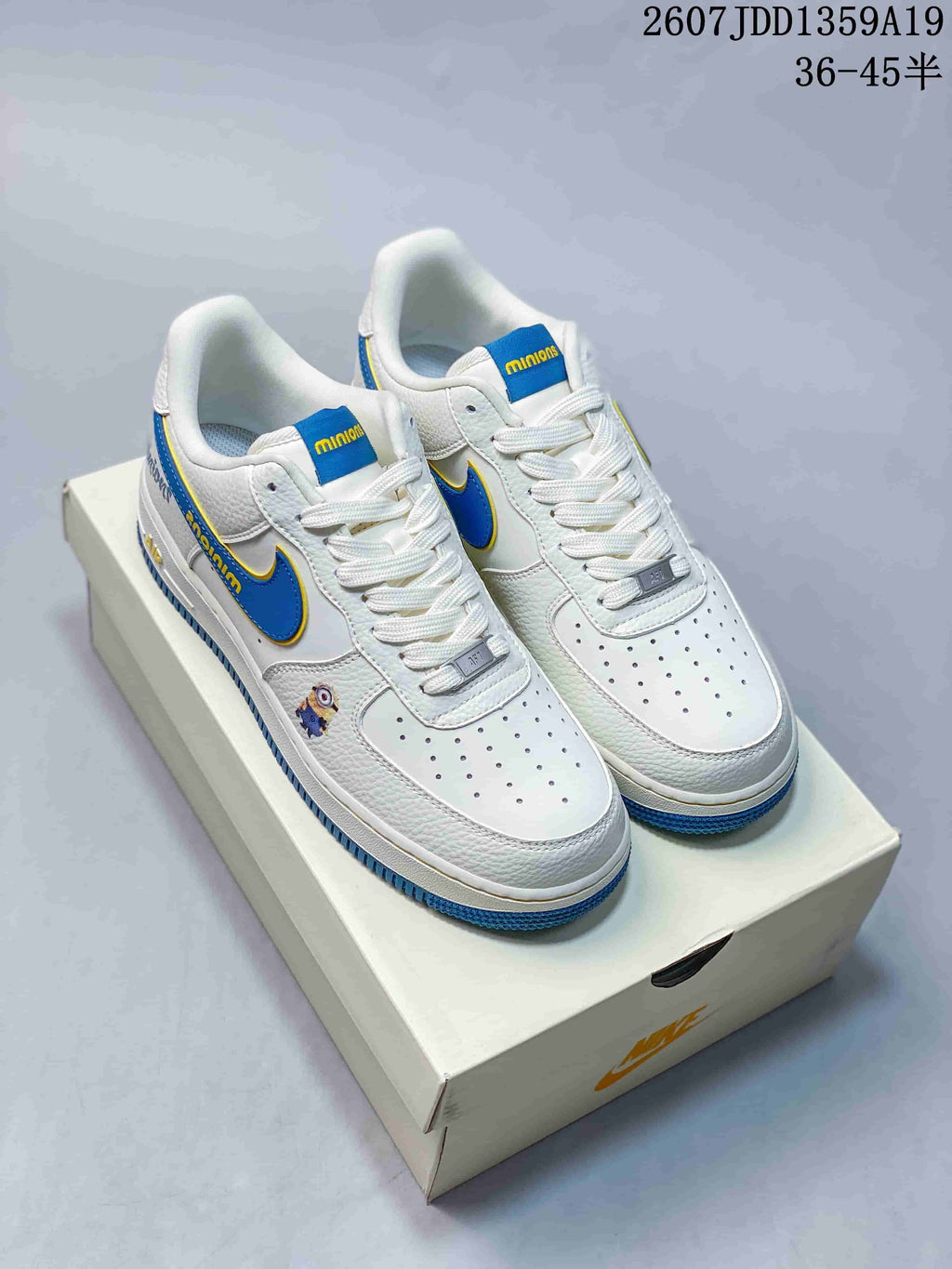 Nike Air Force 1 Low Minions White Blue Sneakers