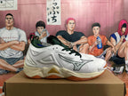 Mizuno Wave Momentum 3 Volleyball Shoes, White and Green
