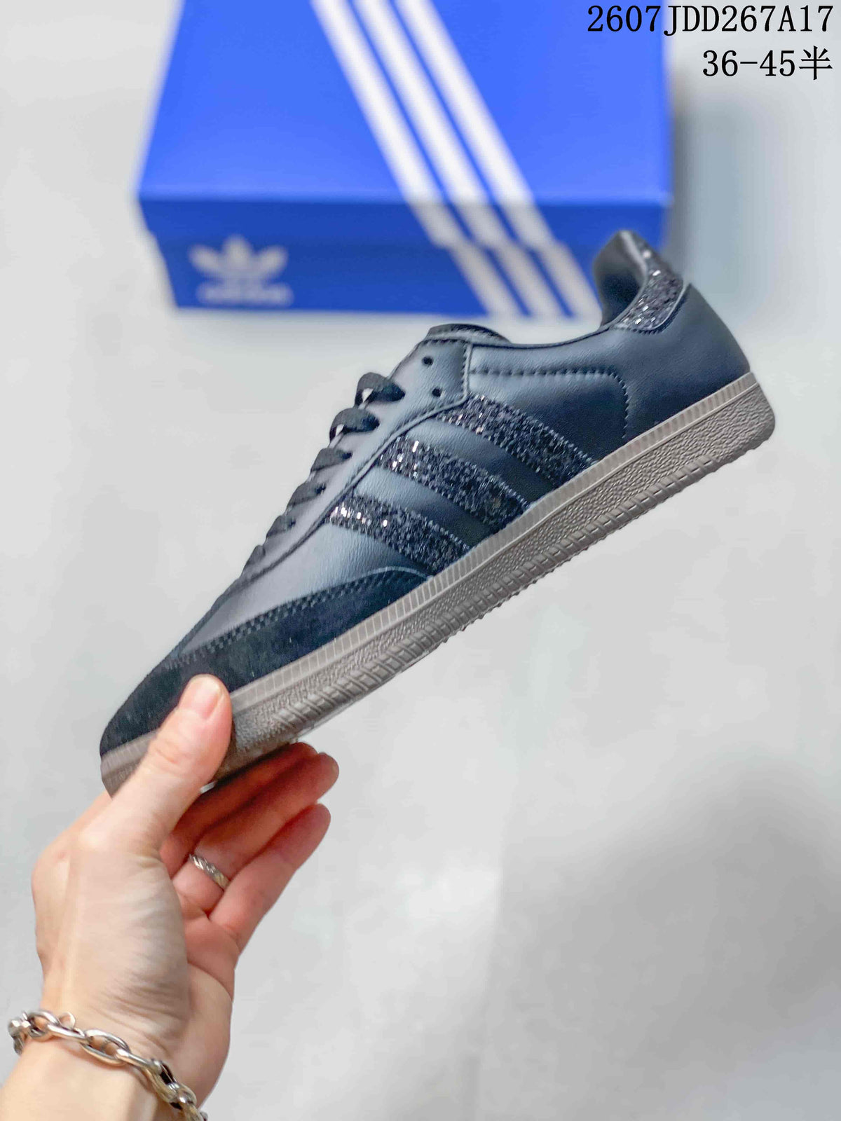 adidas Originals Samba Low-Top Sneakers Black Glitter JDD267A17