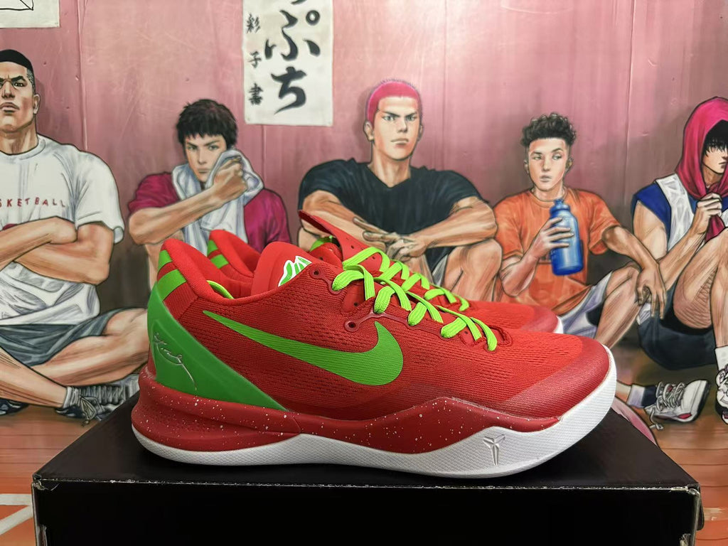 Nike Kobe Basketball Shoes Red Green