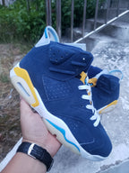 Air Jordan 6 Navy Blue High-Top Sneakers