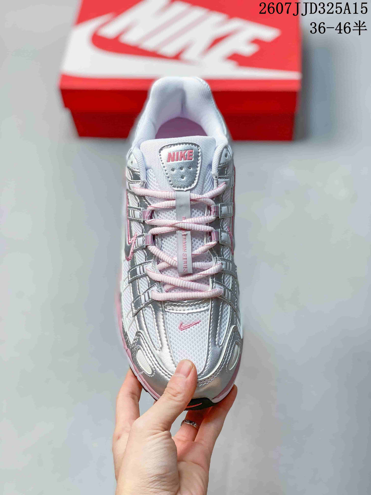 Nike P-6000 Running Sneakers Silver Pink 2607JJD325A15