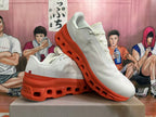 On Running Shoes in White and Orange