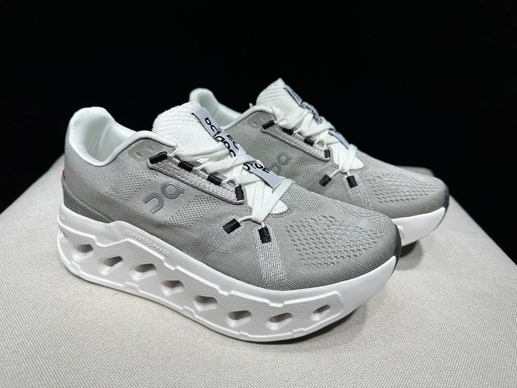 On Cloudeclipse Running Shoes, Gray and White