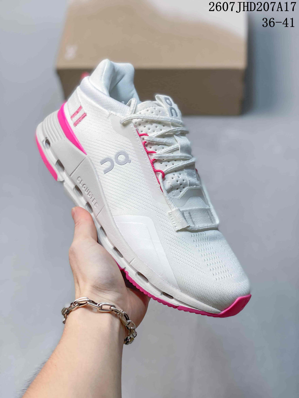 On Cloudnova 2 Sneakers White Pink 611360ASOWE