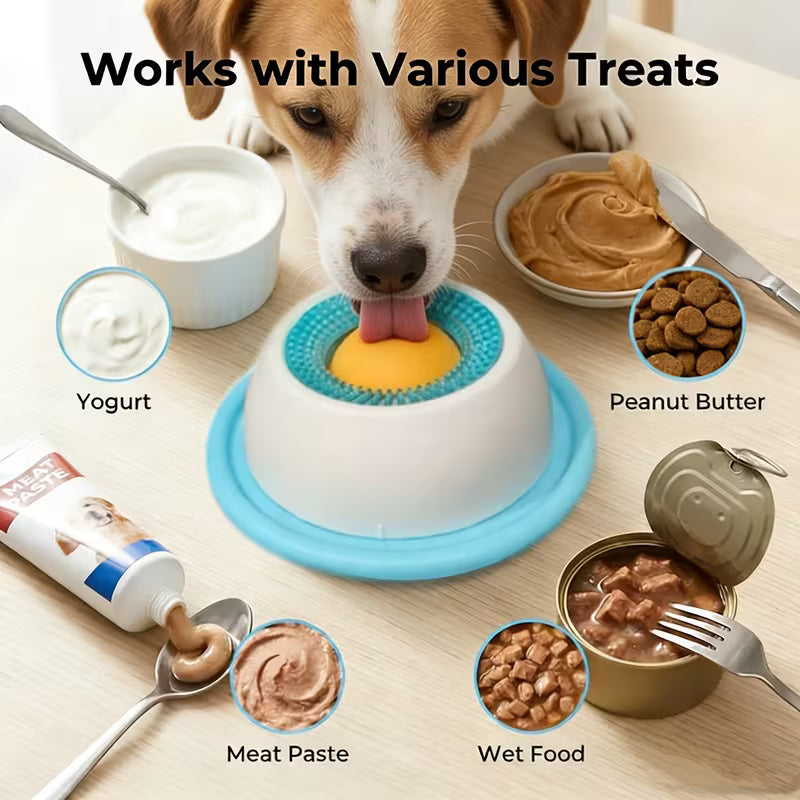 Pet Lick Mat – Slow Feeder Treat Pad for Wet Food, Yogurt & Snacks | Oral Cleaning & Calming for Cats & Dogs
