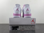 Jordan Air Jordan 4 Retro White and Pink Sneakers CT8527-116