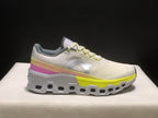 On Cloudmonster 2 Running Shoes, Lime and White
