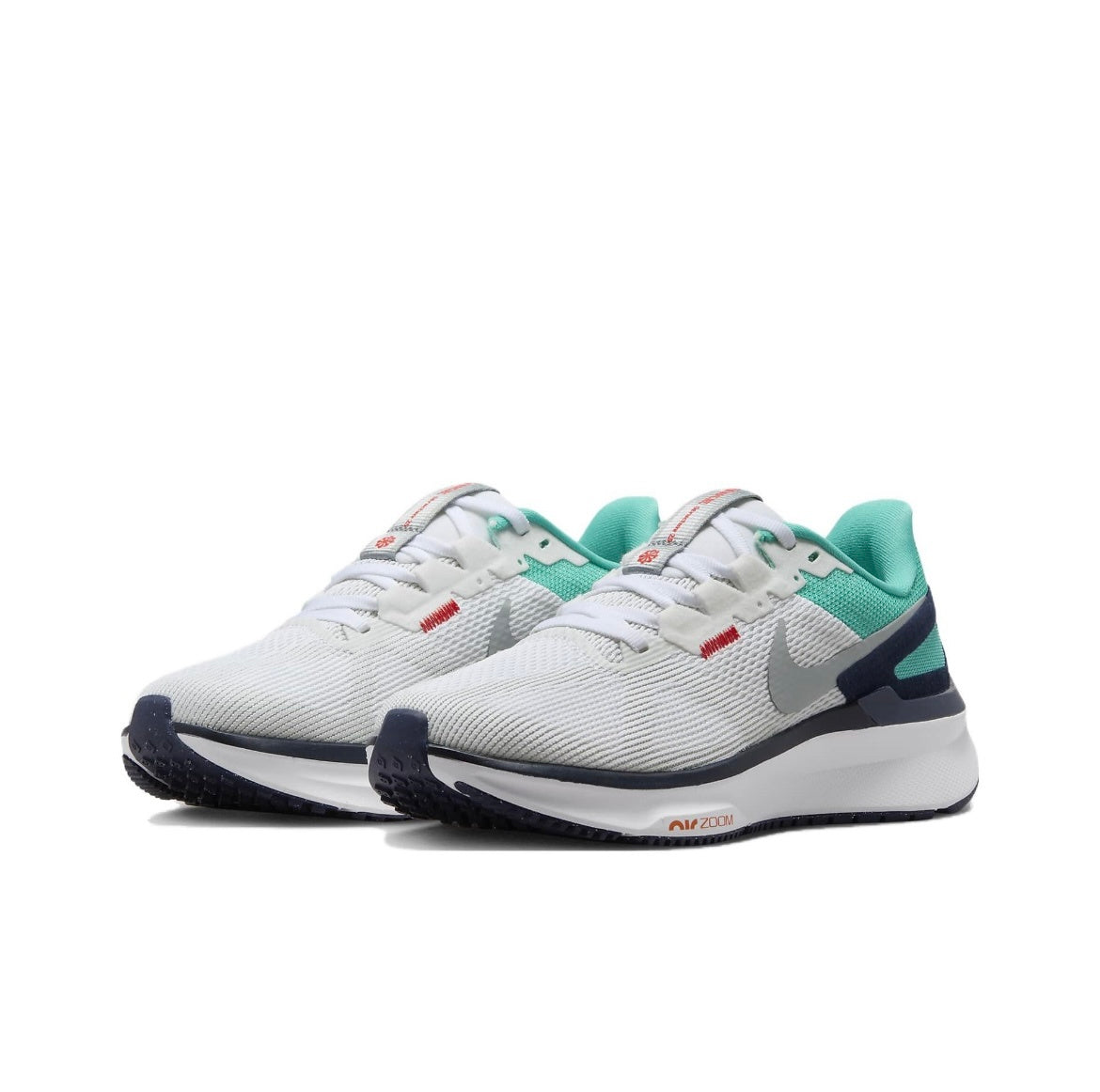 Nike Structure 25 Road Running Shoes White Green DJ7884-102