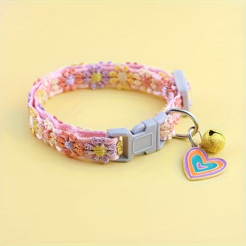 Adjustable Elegant Lace Pet Collar with Pendant