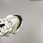 Balenciaga Monday Low-Top Sneakers in White, Gray and Yellow