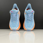 HOKA Clifton 9 Blue and Orange Running Shoes