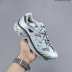 Salomon XT-6 Trail Running Shoes, White and Grey