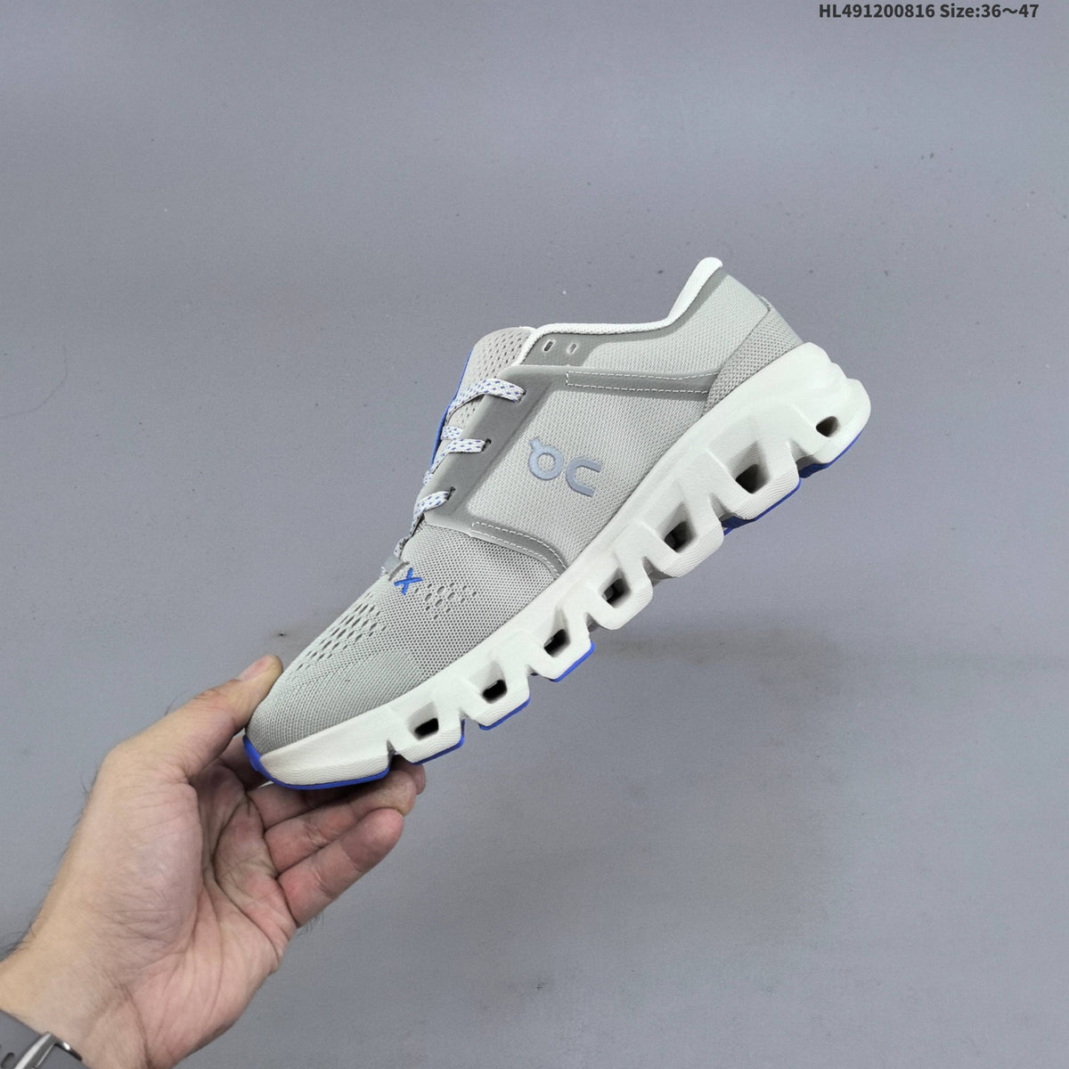 On Cloud X 5 Low-Top Sneakers in White and Mint