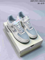 Nike Air Force 1 '07 Low Grey Blue Graphic Sneakers