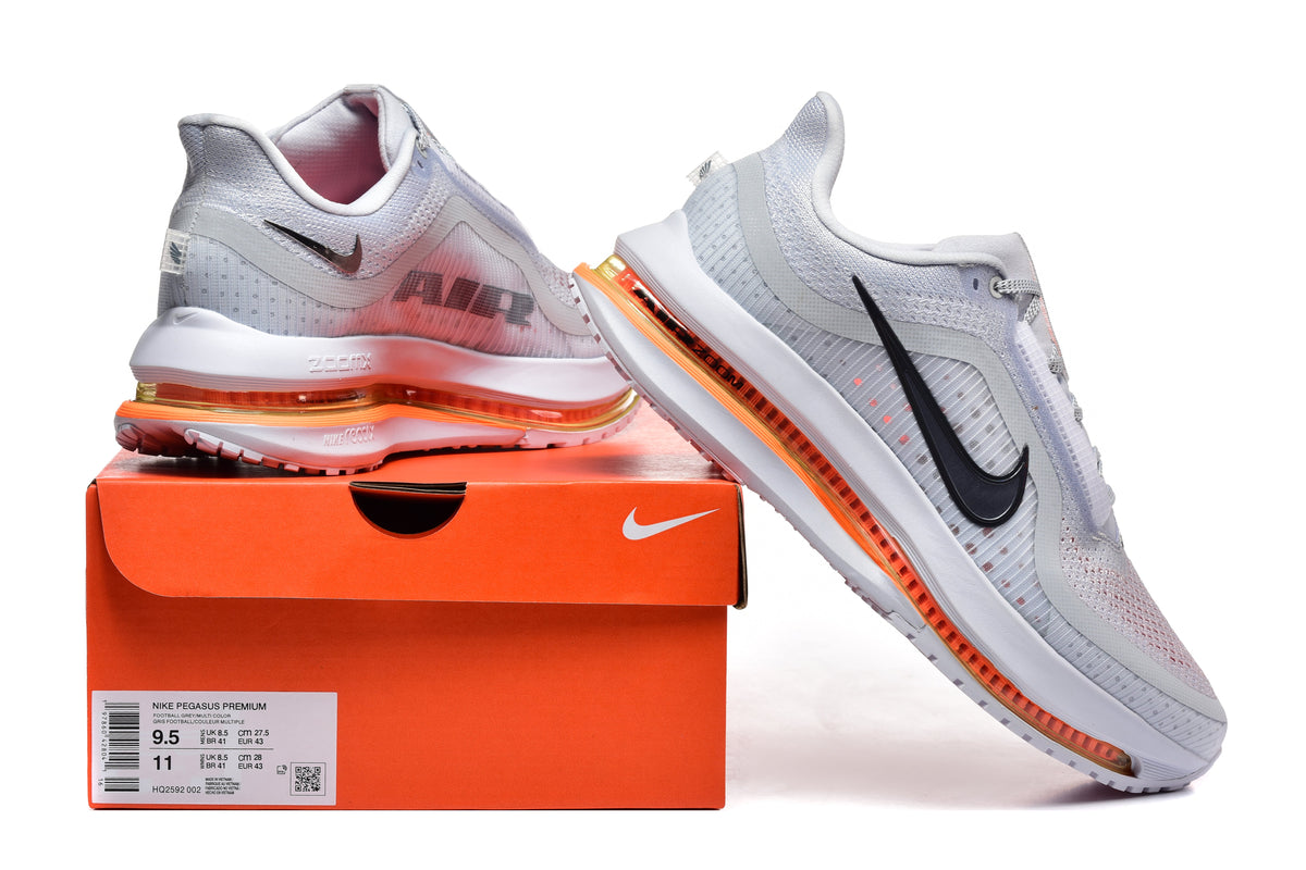 Nike Pegasus Premium Grey Red Running Shoes HQ2592-002