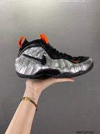 Nike Air Foamposite Pro Halloween Silver Black Orange Sneakers