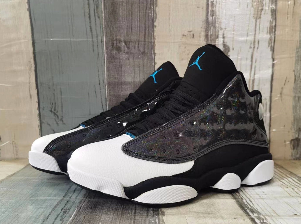 Jordan 13 Black Iridescent Basketball Sneakers