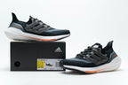 adidas Ultraboost 21 FY0389 Running Shoes, Black and Grey