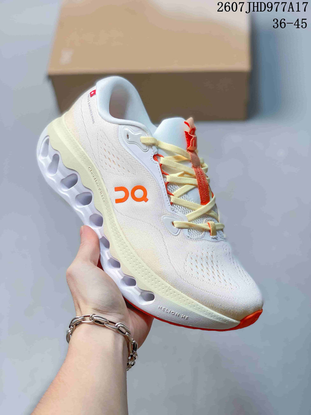 On Cloudtilt Sneakers White with Purple or Orange Accents