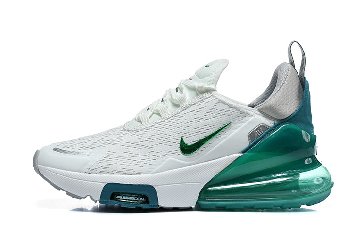 Nike Air Max 270 White and Green Sneakers