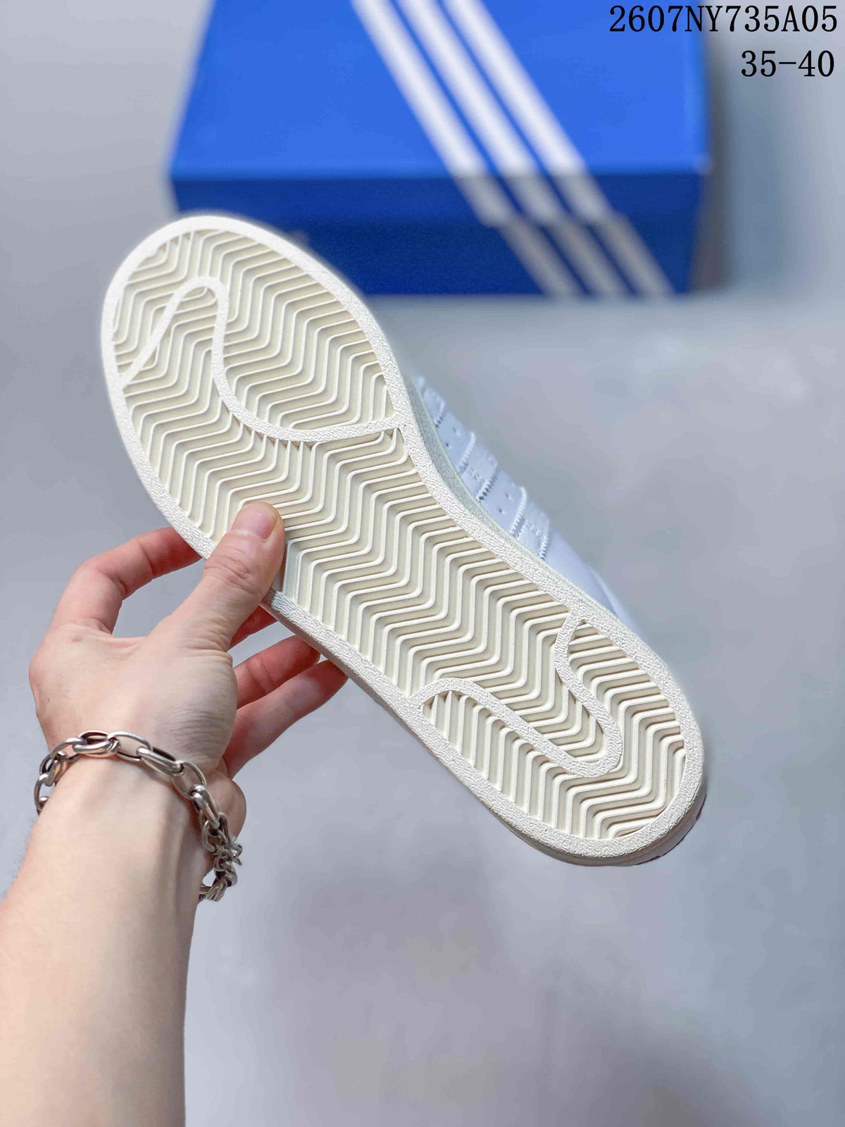 Adidas Superstar Custom White Sneakers with Pastel Laces