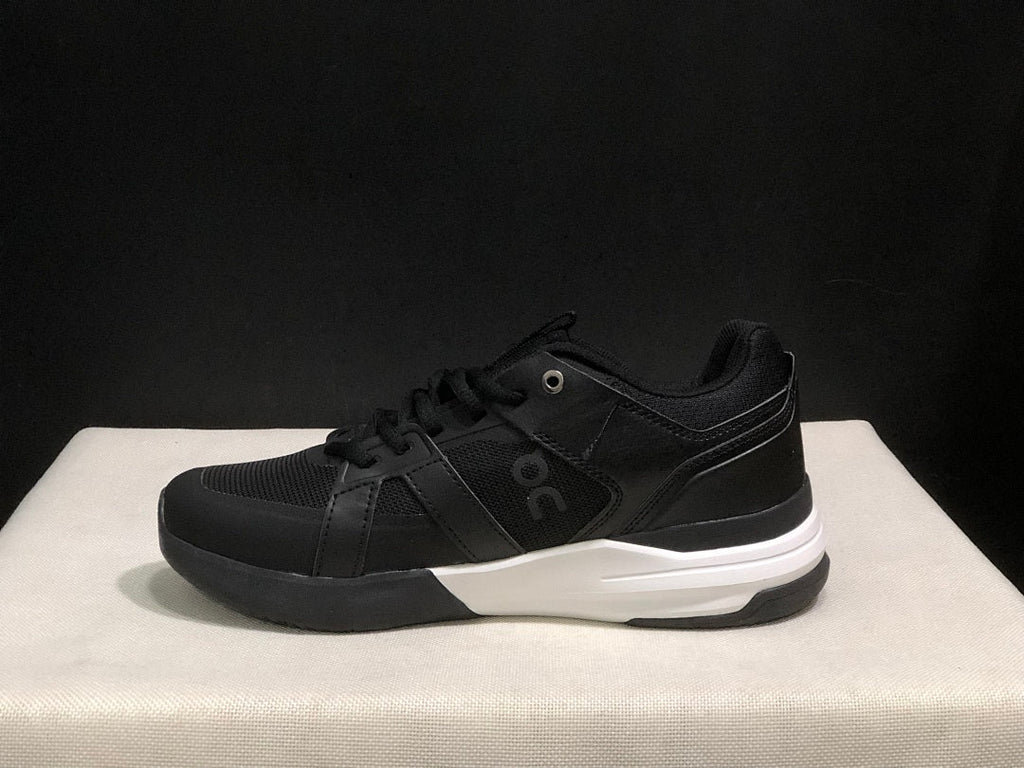 On The Roger Clubhouse Pro Black and White Sneakers