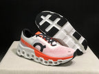 On Cloudmonster 2 Running Shoes in White and Orange