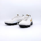 Nike Air VaporMax Flyknit White Gold Black Sneakers 942842-010