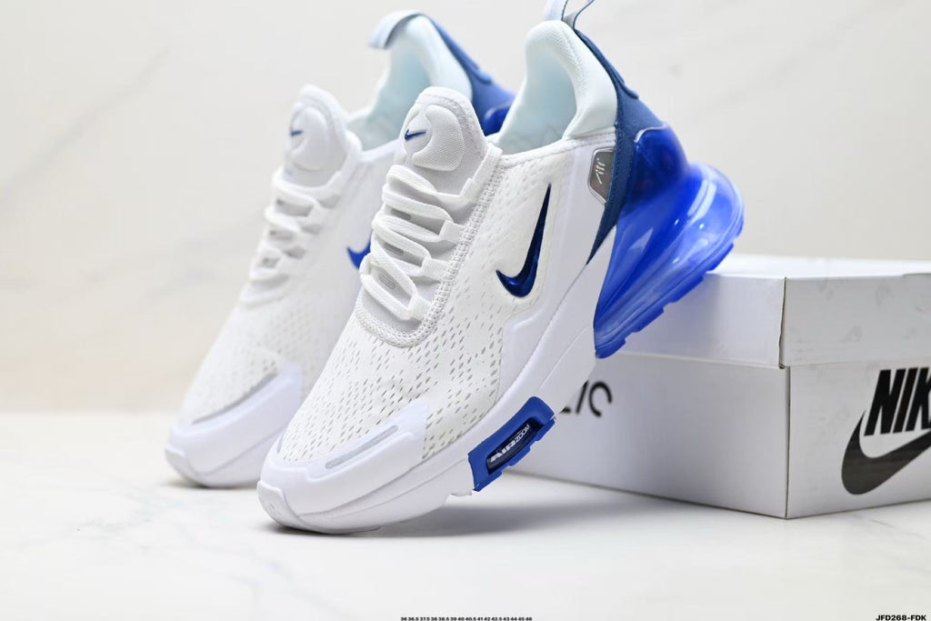 Nike Air Max 270 White and Blue Sneakers IO9884-107