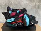 Jordan 4 Retro Sneakers Black, Pink and Blue