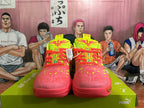 PUMA Basketball Sneakers in Lime Green and Coral