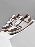 AMIRI Low-Top Sneakers in Brown and White