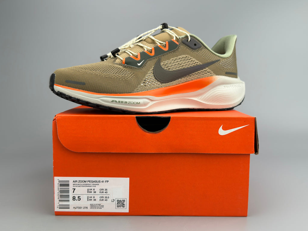 Nike Air Zoom Pegasus 41 Running Shoes Olive Orange HJ7331-276